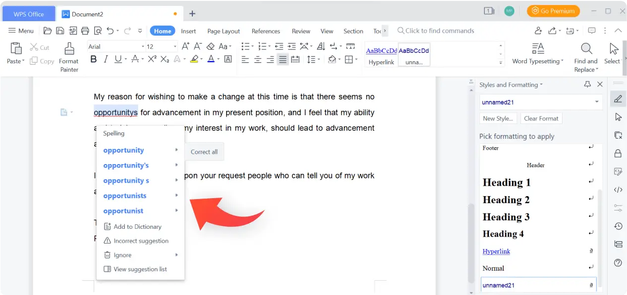 WPS Office Writer